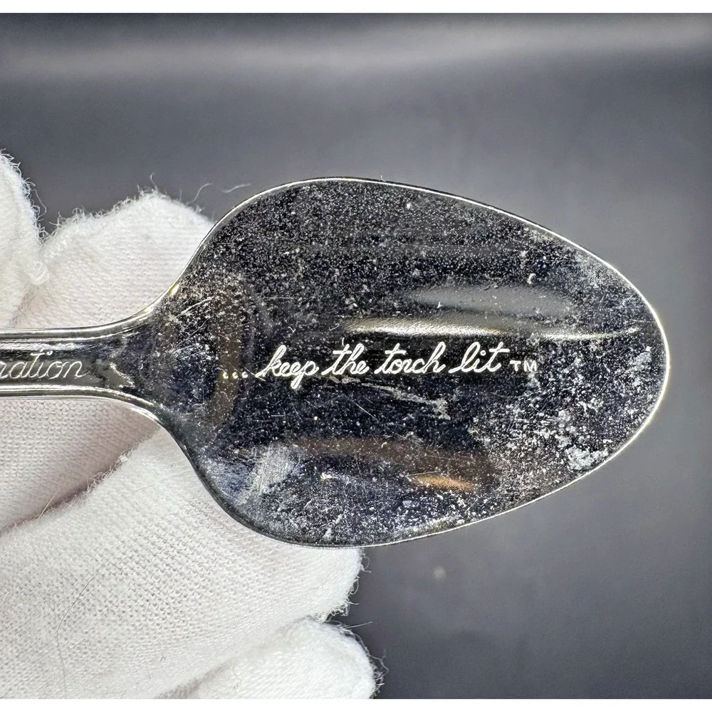 Centennial Celebration Liberty 1886-1986 Collector Mini Spoon Nickel Silver 1982